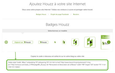 Le Badge Houzz : Exposez votre profil depuis votre site
