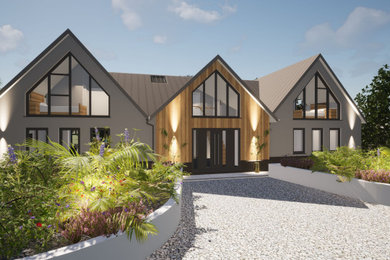 Animation of a contemporary whole house redesign