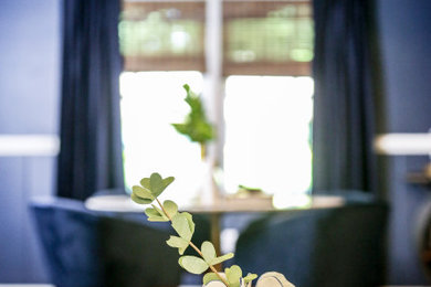 Living room - contemporary living room idea in Richmond
