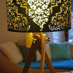 Baroc 37 shade with Tripod Table stand - Table Lamps