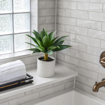 neutral but with character - kids bath