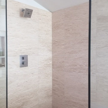 Modern Vein-Cut Shower Wall Tile