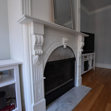 Transitional Kitchen, Master and Guest Bath Update in Historical Denver Square