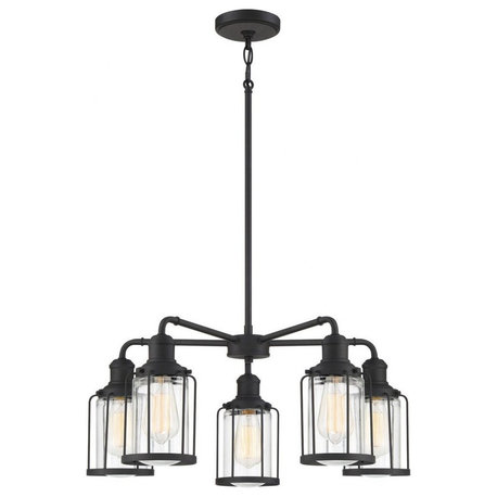 Chandelier 5 Light Steel - Chandelier - 71-BEL-3383690 - Bailey Street Home