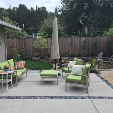 Modern outdoor seating area