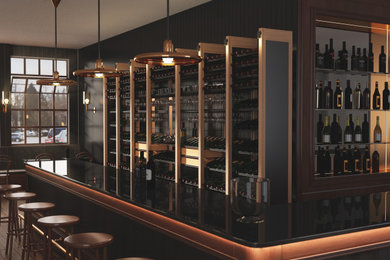 Inspiration pour une grande cave à vin design.