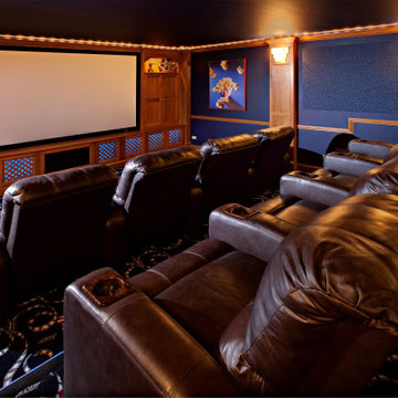 Custom Home Theater with Stadium Seating