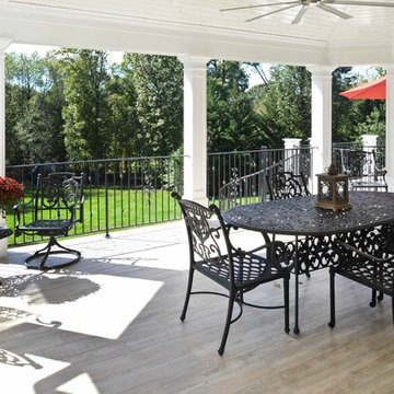 Exterior Remodel Turns Home Backyard into Gorgeous Retreat in Great Falls, Va
