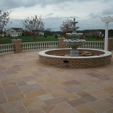 Sandstone slate entrance