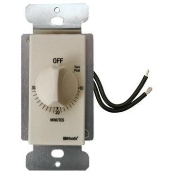 Woods® 59715 In Wall Spring Wound Timer, 30 Minute, Light Almond Color