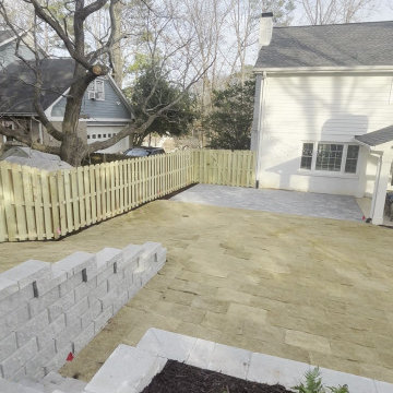 Retaining Wall Saves This Backyard | Dunwoody, GA
