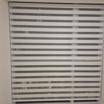 Lana White Condo Zebra Blinds