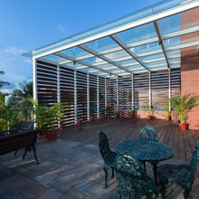 Semi covered terrace