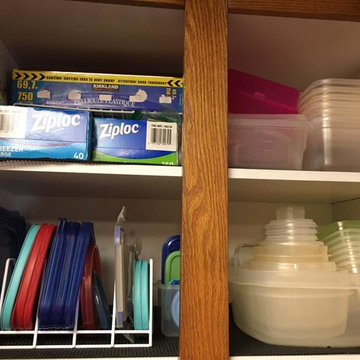 Pantry Organization - shelf helpers after