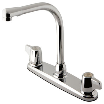 Kingston Brass KB741 8" Centerset Kitchen Faucet, Polished Chrome