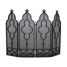 Wrought Iron Fireplace Screens