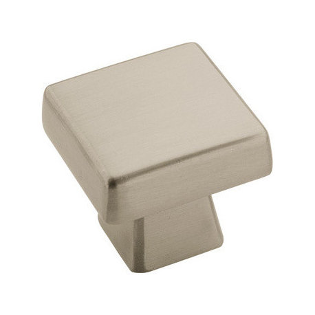 Amerock Bp55271 G10 Knob Standard Square Blackrock, Satin Nickel