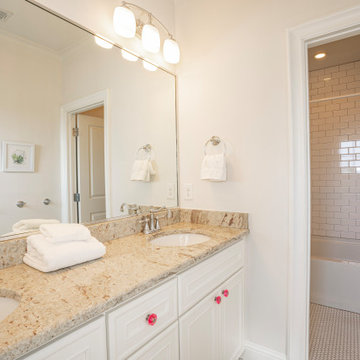 Bright and Classic Secondary Bathroom with Modern Accents