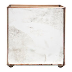 Antiqued Mirror Box - Vases