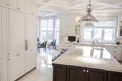 Kitchen - transitional kitchen idea in Montreal