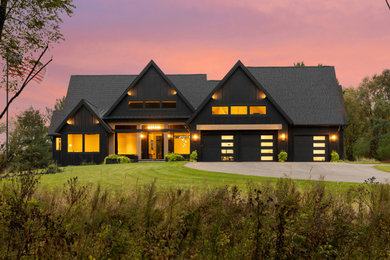 Inspiration for a rustic exterior home remodel in Minneapolis