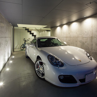 大阪のビルトインモダンスタイルのおしゃれなガレージ (1台用) の写真