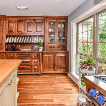 Houston Kitchen Redesign - Transitional Style With Antiques