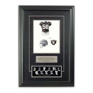 NFL Oakland Raiders 1991 uniform original art – Heritage Sports Art