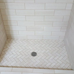 completed walking shower remodel - Wall And Floor Tile