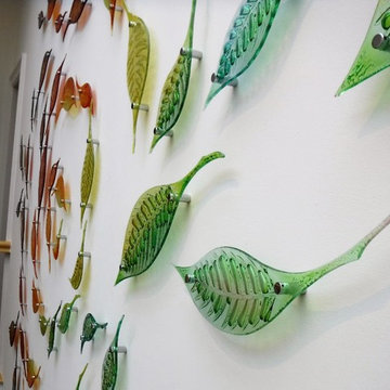 Glass Leaf and Panel installation: Anna Auzins Interior Design : London House