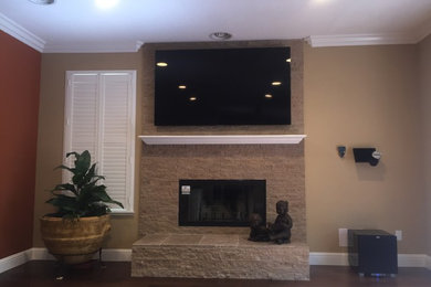 Elegant family room photo in San Francisco