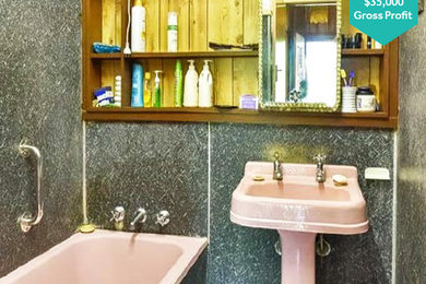 シドニーにあるトラディショナルスタイルのおしゃれな浴室の写真