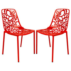 Contemporary Outdoor Dining Chairs by LeisureMod
