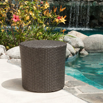 Outdoor Patio Furniture featuring Wicker Side Table