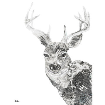 "Silver Reindeer" Canvas Art, 24"x36"