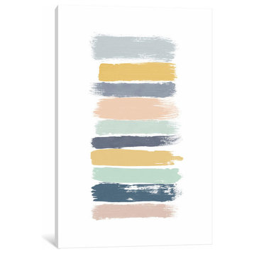 "Pastel Stripes" by Orara Studio Canvas Print, 18"x12"