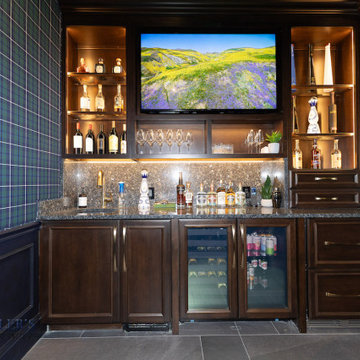 Luxe Home Lounge with Home Bar