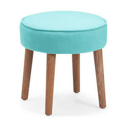 Dani Foot Stool in Aqua - Furniture