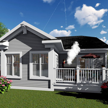 Modern Craftsman Ranch Plan #59917