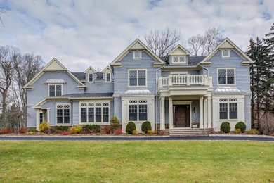 Traditional exterior home idea in New York