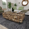 Contemporary Brown Driftwood Coffee Table 64033
