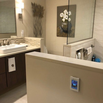 Contemporary Master Bath With Flare