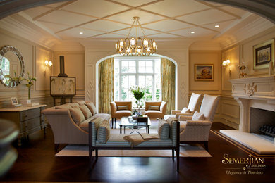 Living room - traditional living room idea in Philadelphia