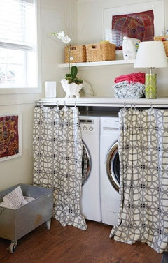Come nascondere lavatrice ed asciugatrice nel bagno di servizio?