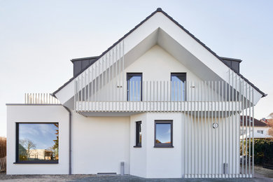 フランクフルトにあるコンテンポラリースタイルのおしゃれな家の外観の写真