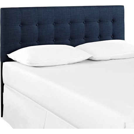 Modway Furniture Emily Twin Fabric Headboard, Navy