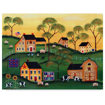 Cheryl Bartley 'American Sunshine Country Farm' Canvas Art, 19"x14"