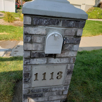 Brick mailbox