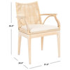 Safavieh Gianni Arm Chair, Natural/White Washed