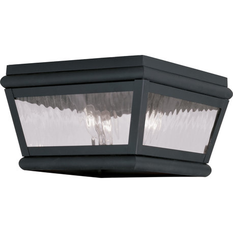 Exeter Outdoor Ceiling Mount - Black